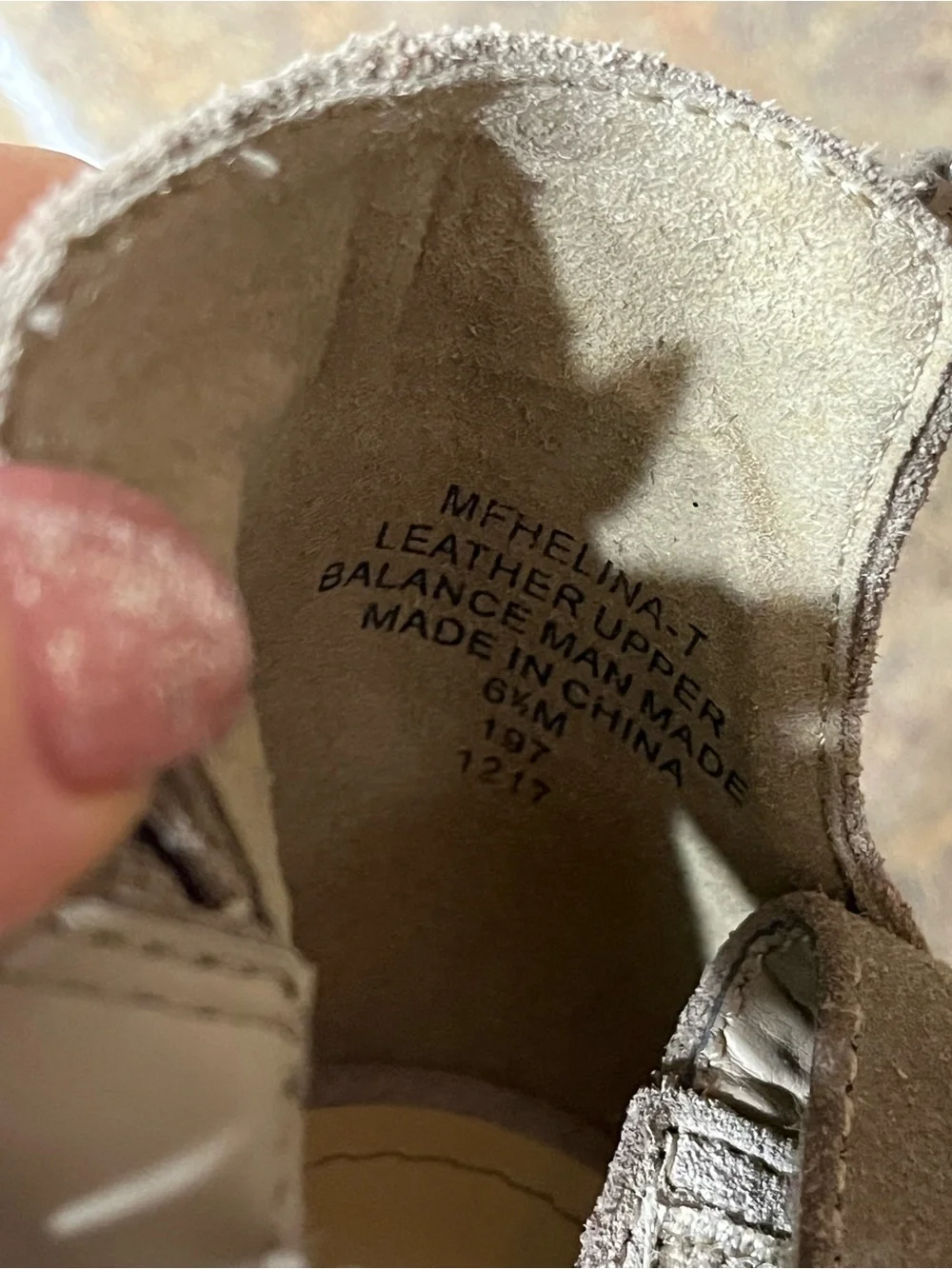 Marc Fisher Helina Suede Espadrille Wedge 6.5M Taupe Gray Laser Cut Boho
